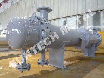الصين Connecting Cooler Shell And Tube Type Condenser  110sqm 800mm Length المزود